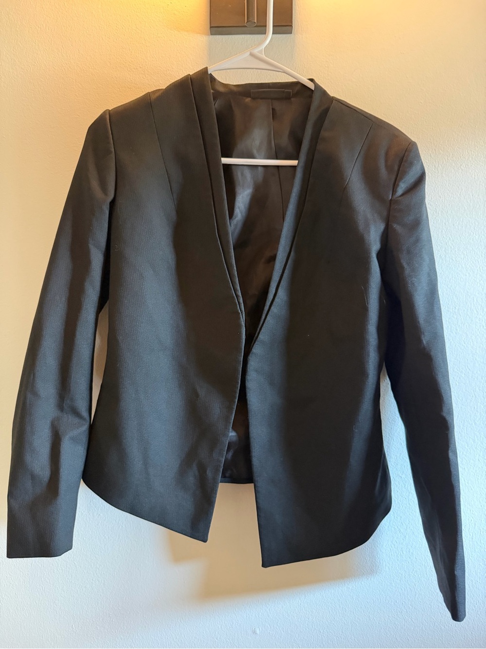 Van Heusen Black Open-Front Blazer
